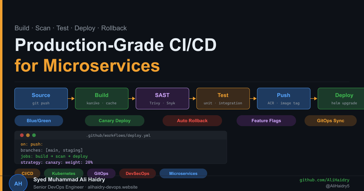 Building Production-Grade CI/CD Pipelines for Microservices